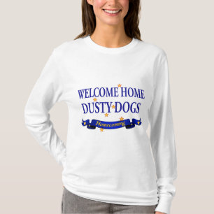 Welkom thuisdeusty-honden t-shirt