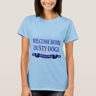 Welkom thuisdeusty-honden t-shirt