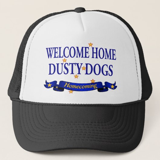 Welkom thuisdeusty-honden trucker pet (Voorkant)