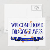 Welkom thuisdrakenspelers briefkaart (Voorkant / Achterkant)