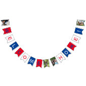 Welkom thuisfotobanner vlaggetjes (Alle)