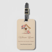 Welkom Thuisgebruiker - Gefeliciteerd Bagagelabel (Voorkant (verticaal))