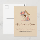 Welkom Thuisgebruiker - Gefeliciteerd Briefkaart (Voorkant / Achterkant)