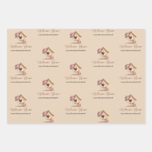 Welkom Thuisgebruiker - Gefeliciteerd Inpakpapier Vel (Voorkant)