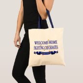 Welkom thuisgevechten tote bag (Voorkant (product))