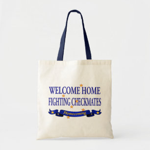 Welkom thuisgevechten tote bag