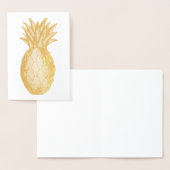 Welkom thuishuishouden met gulden anananas folie kaarten (Display)