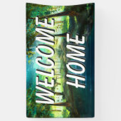 Welkom thuislandschapswaterbanner spandoek (Verticaal)