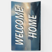 Welkom thuislandschapswaterbanner spandoek (Verticaal)
