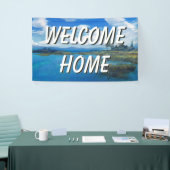 Welkom thuislandschapswaterbanner spandoek (Beurs)