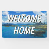 Welkom thuislandschapswaterbanner spandoek (Horizontaal)