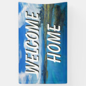 Welkom thuislandschapswaterbanner spandoek (Verticaal)