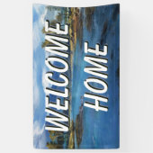 Welkom thuislandschapswaterbanner spandoek (Verticaal)