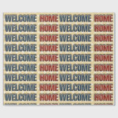 Welkom thuisleger cadeaupapier (Vlak)