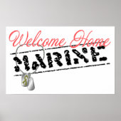 Welkom thuismariene Poster (Voorkant)