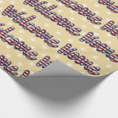 Welkom thuismilitair * kies achtergrondkleur cadeaupapier (Hoek)