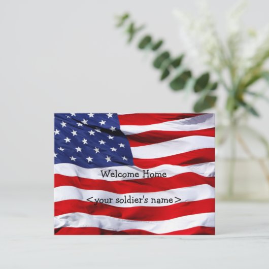 Welkom thuispartij Briefkaart (Staand voorkant)