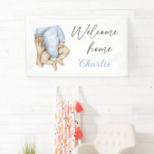 Welkom thuispasgeboren baby banner (Insitu)