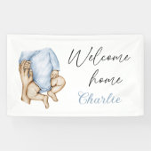 Welkom thuispasgeboren baby banner (Horizontaal)