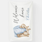 Welkom thuispasgeboren baby banner (Verticaal)