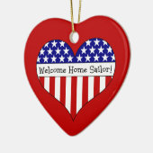 Welkom thuisredder! keramisch ornament (Links)