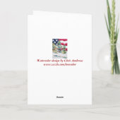 Welkom thuisreservekaart feestdagen kaart (Achterkant)