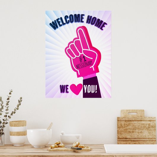 Welkom thuisretourzending Poster (Keuken)