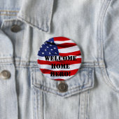 Welkom thuisspelden ronde button 7,6 cm (In situ)