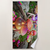 Welkom thuisstrand champignons en feeën zijn strandlaken (Voorkant)