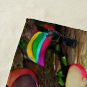 Welkom thuisstrand champignons en feesten strandlaken (In situ)