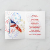 Welkom thuisteam Wenskaart Kaart (Binnen)