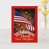 Welkom thuisteam Wenskaart Kaart (Gele Bloem)