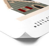 Welkom thuisthuiskantoor, hedendaags thuiskantoor poster (Hoek)