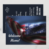Welkom thuistroepen/Nodig!-U.S. vlag Kaart (Voorkant / Achterkant)