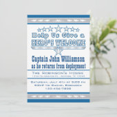 Welkom thuisuitnodiging van de luchtmacht Hero Kaart (Staand voorkant)