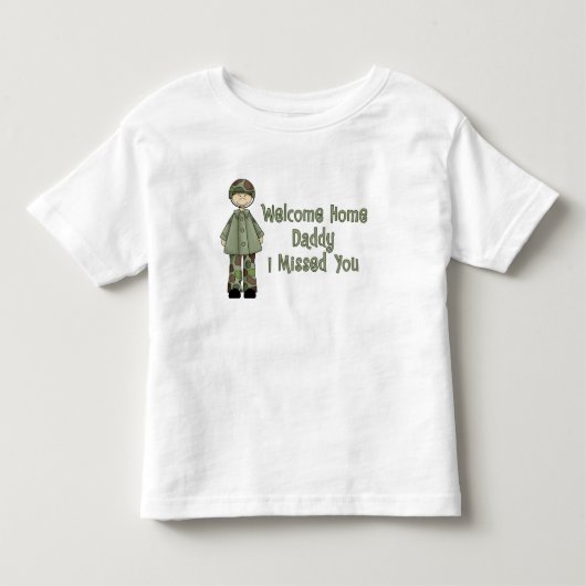 Welkom thuisvader (Legerzoon) Kinder Shirts (Voorkant)