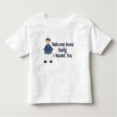 Welkom thuisvader marinekamp (zoon) kinder shirts (Voorkant)