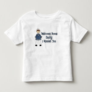 Welkom thuisvader marinekamp (zoon) kinder shirts