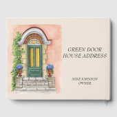 Welkom thuisvakantiehuis op korte termijn gastenboek (Achterkant)