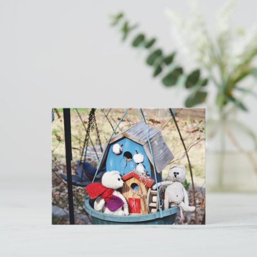 Welkom thuisvogels! briefkaart (Staand voorkant)