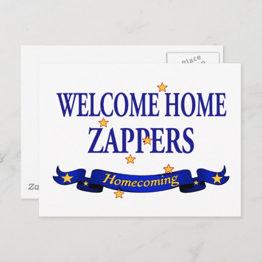 Welkom thuiszappers briefkaart (Voorkant / Achterkant)