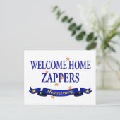 Welkom thuiszappers briefkaart (Staand voorkant)