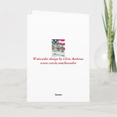 Welkom thuiszeekaart feestdagen kaart (Achterkant)