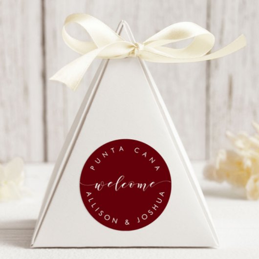 Welkom ticker-Labels voor Welkomstpakketten voor g Ronde Sticker