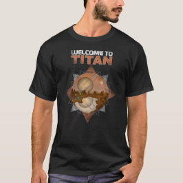 Welkom Titan Retro Space Art Sci Fi T-Shirt