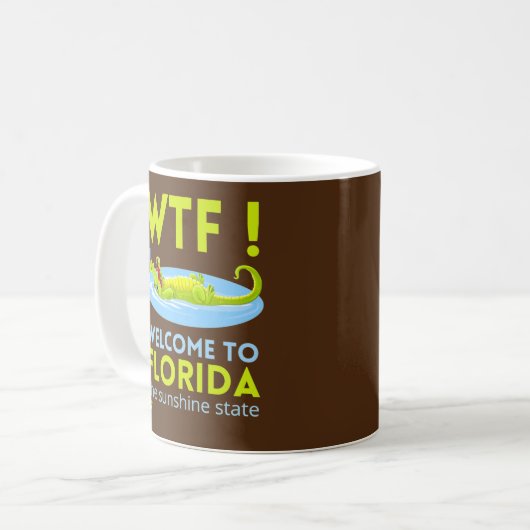"WELKOM TO FLORIDA" grappig     Koffiemok (Voorkant links)