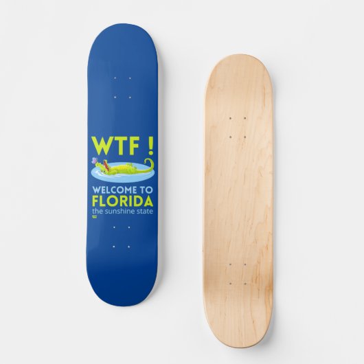 "WELKOM TO FLORIDA" grappig Persoonlijk Skateboard (Voorkant)