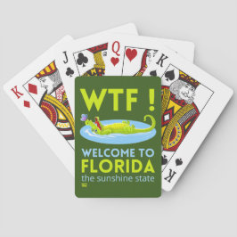 "WELKOM TO FLORIDA" grappig Pokerkaarten