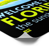 "WELKOM TO FLORIDA" grappig Poster (Hoek)