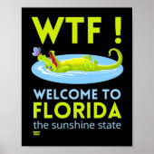 "WELKOM TO FLORIDA" grappig Poster (Voorkant)